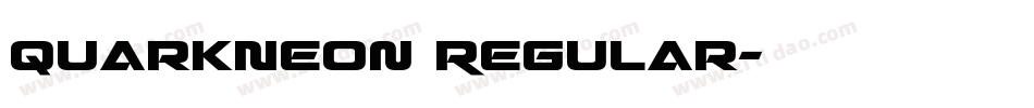 QuarkNeon Regular字体转换